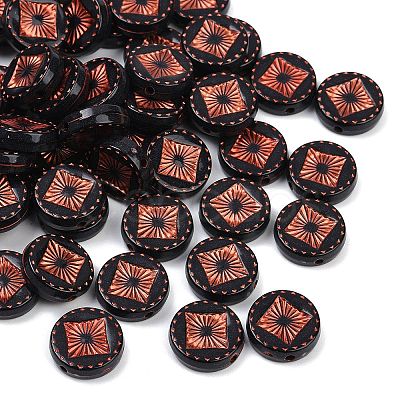 Opaque Acrylic Beads OACR-P029-02A-01-1