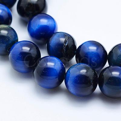 Natural Tiger Eye Beads Strands G-K203-86-10mm-1