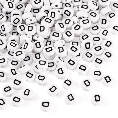 500Pcs Acrylic Beads SACR-TA0001-55D-1
