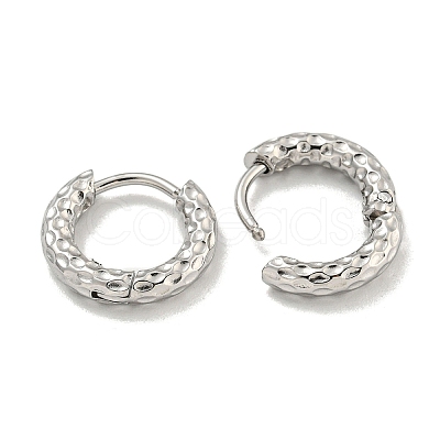 Tarnish Resistant Vacuum Plating 202 Stainless Steel Hoop Earrings EJEW-H003-45P-1