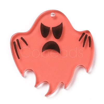 Halloween Translucent Acrylic Pendants OACR-B001-02F-1