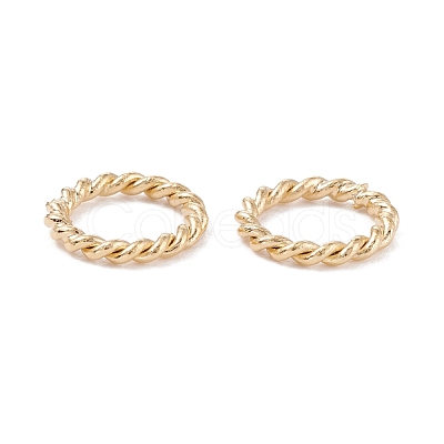 Brass Soldered Closed Jump Rings KK-K253-15B-02G-1