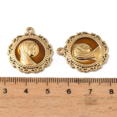 304 Stainless Steel Enamel Pendants STAS-I371-22G-03-1