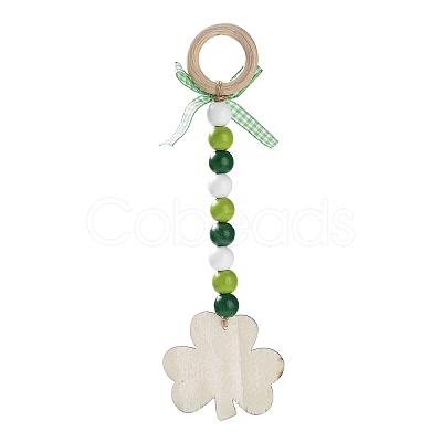 Saint Patrick's Day Wood Pendant Decoration LS-HJEW-G023-02A-1