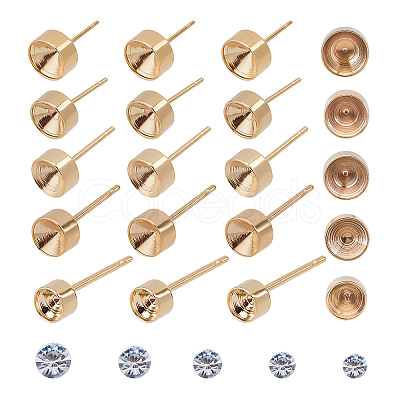 DIY 304 Stainless Steel Earring Making Kits DIY-UN0002-30G-1