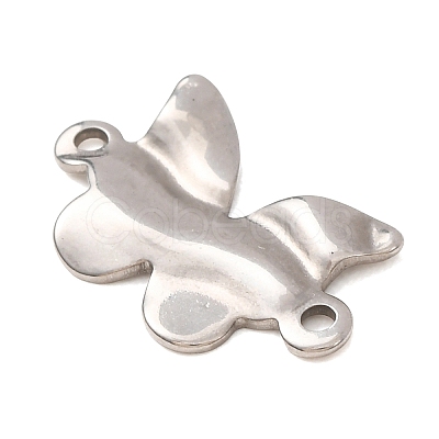 304 Stainless Steel Textured Links Connector Charms STAS-K302-02D-P-1