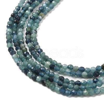 Natural Blue Tourmaline Beads Strands G-E608-A05-A-1