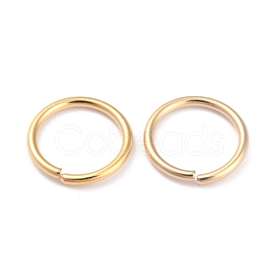 Rack Plating Brass Open Jump Rings X-KK-O139-18R-G-1