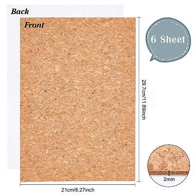 Cork Self-adhesive Wall Decorate DIY-BC0004-87-1