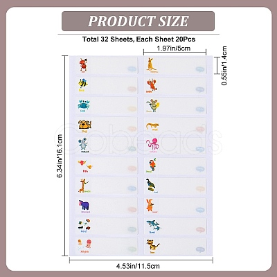 Self-Laminating Write-On Waterproof Baby Bottle Labels DIY-WH0504-25E-1