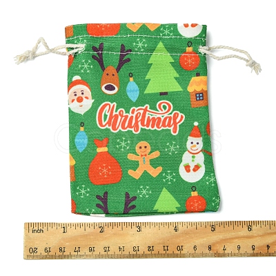 12Pcs 6 Styles Christmas Theme Cloth Printed Storage Bags ABAG-FS0001-09-1