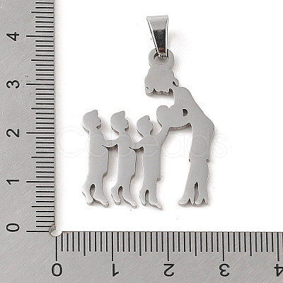 Non-Tarnish Mother's Day 304 Stainless Steel Pendants STAS-U002-03P-1
