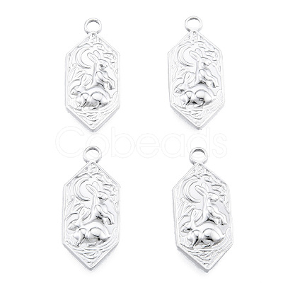 Non-Tarnish 201 Stainless Steel Pendants STAS-N098-254P-1