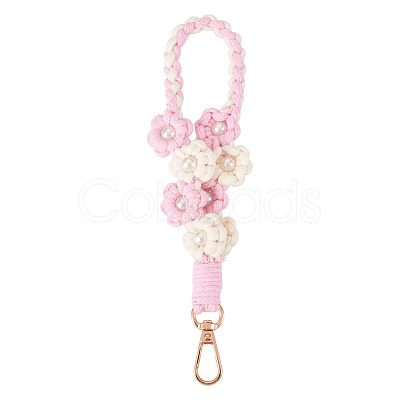 Hand-woven Flower Pendant Decorations KEYC-TAC0009-02KCG-01-1