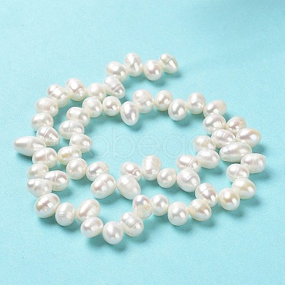 Natural Cultured Freshwater Pearl Beads Strands PEAR-J007-50-1