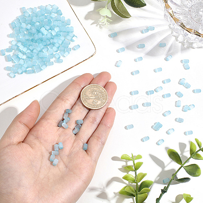600Pcs Drawbench Style Glass Seed Beads SEED-PA0001-25A-1