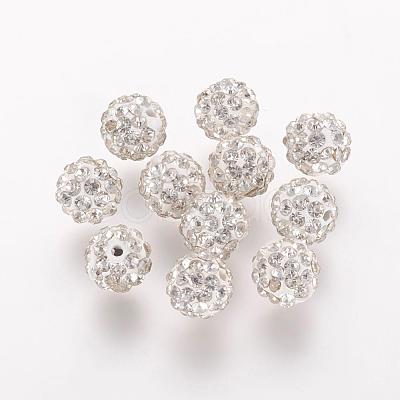 Polymer Clay Rhinestone Beads RB-K050-8mm-C13-1