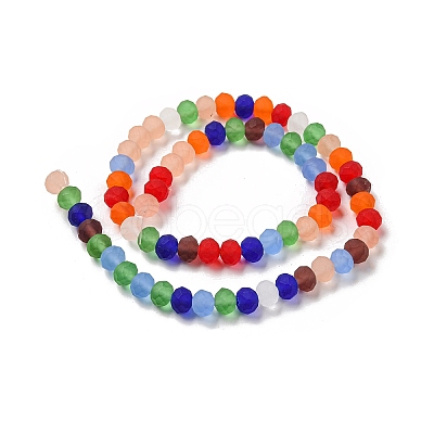 Transparent Glass Beads Strands X-EGLA-A034-M8mm-63-1