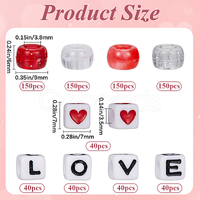 Valentine's Day Theme DIY Beads Kits DIY-SP0002-04-1