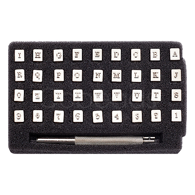 DIY Letter and Number Stamping Punch Tool Set TOOL-WH0164-02P-01-1