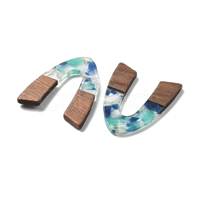 Resin and Walnut Pendants FIND-R051-11C-1