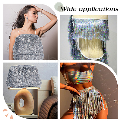 Polyester Fringe Trimmings OCOR-WH0086-09A-1
