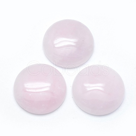 Natural Rose Quartz Cabochons G-E492-A-11-1