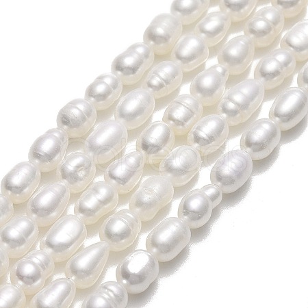 Natural Cultured Freshwater Pearl Beads Strands PEAR-J006-10E-01-1