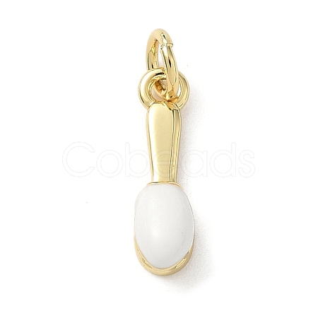 Brass Enamel Pendants KK-A273-10G-01-1
