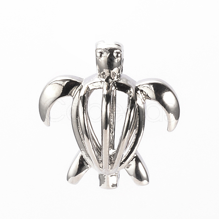 Brass Locket Cage Pendants X-KK-R057-02P-1