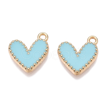 Rack Plating Alloy Enamel Charms ENAM-N056-343G-E-1