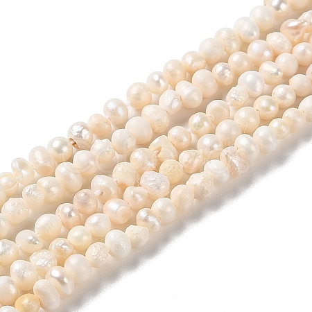 Natural Cultured Freshwater Pearl Beads Strands PEAR-E018-46-1