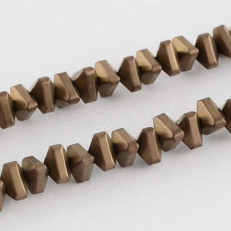 Electroplate Non-magnetic Synthetic Hematite Beads Strands X-G-R208-01-1