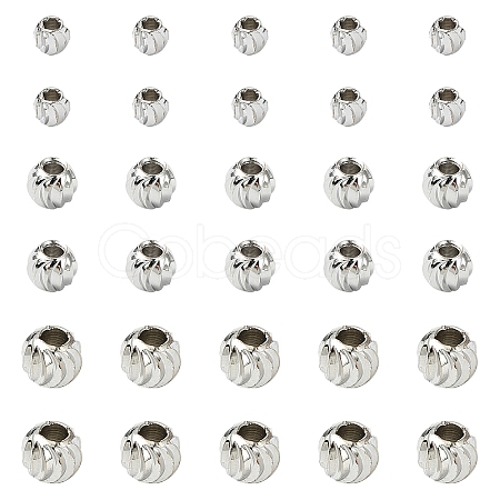 90Pcs 3 Style Brass Spacer Beads KK-YW0002-75P-1