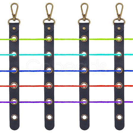4Pcs Alloy Leather Threader AJEW-CL0005-55B-1