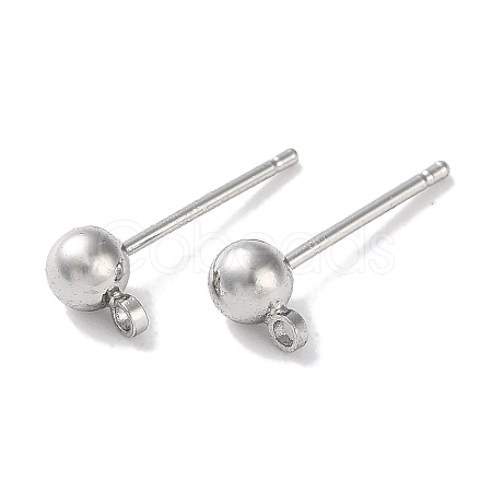 Rack Plating Brass Stud Earring Settings KK-F090-16P-02-1