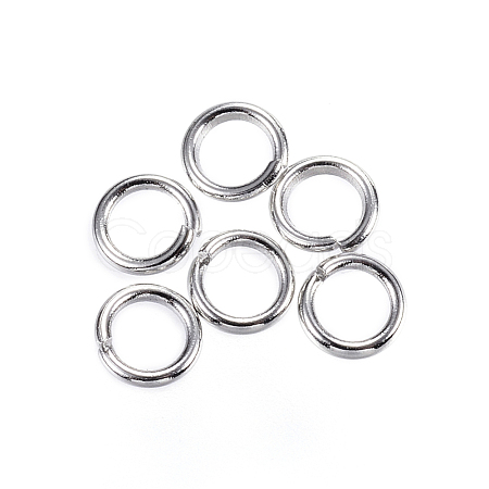 Tarnish Resistant 304 Stainless Steel Open Jump Rings X-STAS-D448-097P-4.5mm-1