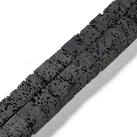 Synthetic Lava Rock Dyed Beads Strands G-H311-02B-10-1