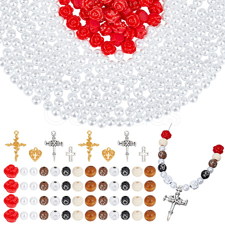 Cross Theme DIY Jewelry Making Findings Kits DIY-AR0004-76-1