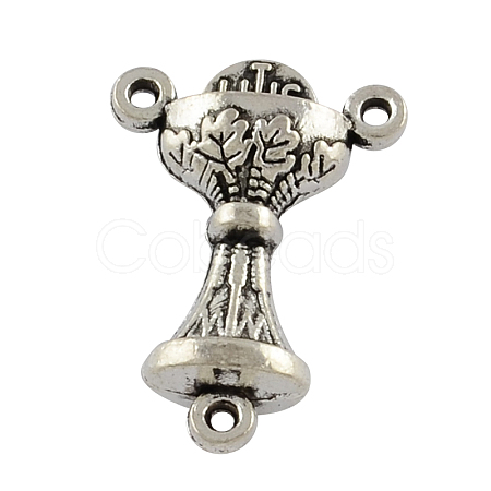 Tibetan Style Zinc Alloy Lantern Chandelier Component Links TIBEP-R334-166AS-RS-1