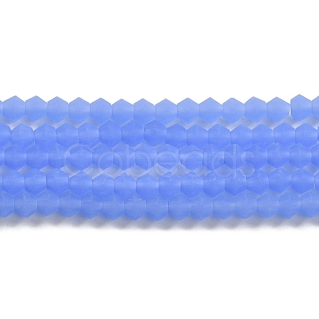 Imitation Jade Frosted Glass Bead Strands GLAA-F029-JM4mm-B04-1