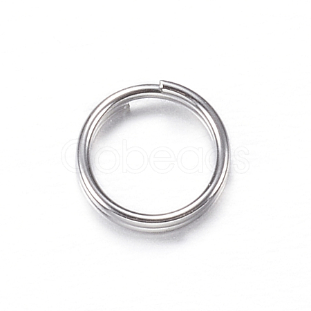 Tarnish Resistant 201 Stainless Steel Split Rings X-STAS-P092-03-1