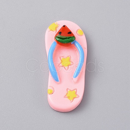 Opaque Resin Cabochons RESI-WH0077-32H-1