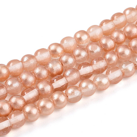Baking Paint Transparent Glass Beads X1-DGLA-N011-4mm-04-1