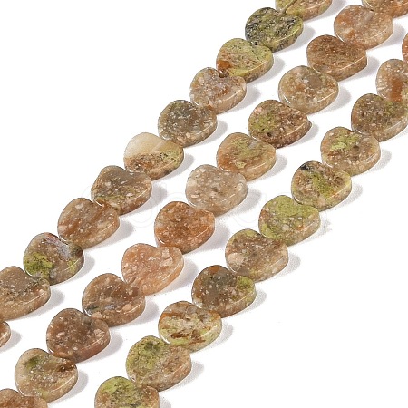 Natural Unakite Beads Strands G-K362-H01-01-1