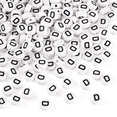 500Pcs Acrylic Beads SACR-TA0001-55D-1