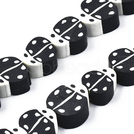 Handmade Polymer Clay Bead Strands CLAY-N011-43B-10-1