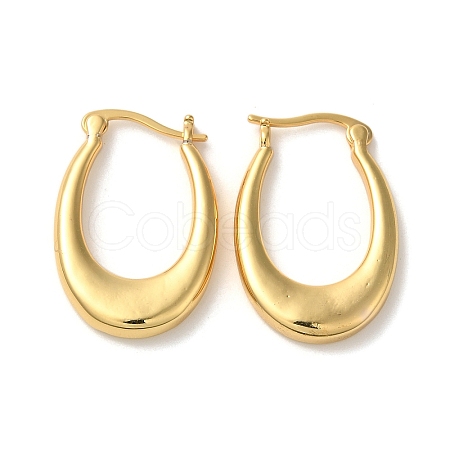 Rack Plating Brass Hoop Earrings EJEW-L224-68G-1
