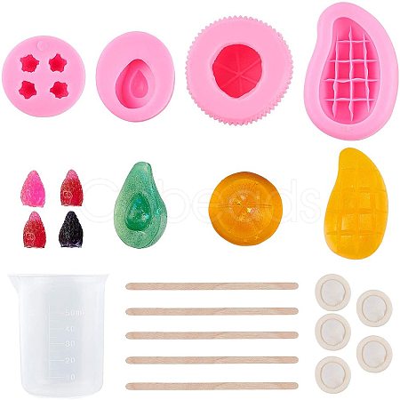 3D Fruits Food Grade Silicone Molds Kits DIY-PH0004-76-1