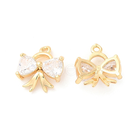 Brass with Glass Charms KK-F860-58G-1